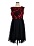 Perceptions Black Cocktail Dress Size 16 - photo 1