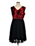 Perceptions Black Cocktail Dress Size 16 - photo 2
