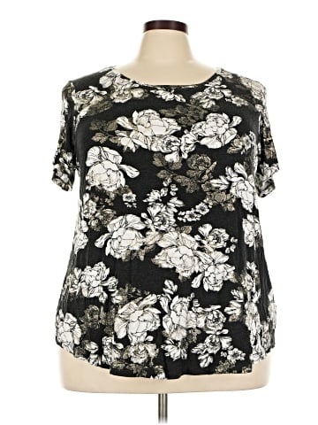 JM Collection Short Sleeve Blouse (view 1)