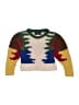 The Animals Observatory Color Block Tan Wool Pullover Sweater Size 4 - photo 1