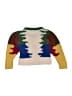 The Animals Observatory Color Block Tan Wool Pullover Sweater Size 4 - photo 2