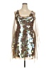 BCBGMAXAZRIA 100% Polyester Brown Cocktail Dress Size L - photo 1