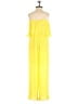 Zara 100% Polyester Yellow Jumpsuit Size XS - photo 2