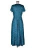 Huhot Teal Casual Dress Size L - photo 2
