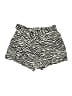 Ann Taylor LOFT 100% Lyocell Animal Print Black Shorts Size XL - photo 2