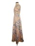 BHLDN 100% Polyester Floral Tan Cocktail Dress Size 0 - photo 5