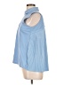 Unbranded Blue Sleeveless Button-Down Shirt Size L - photo 5
