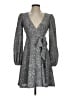 Donna Morgan 100% Polyester Tweed Silver Cocktail Dress Size 0 - photo 1