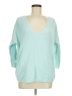Express 100% Cotton Teal Pullover Sweater Size M - photo 1