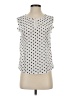 Shein 100% Polyester Polka Dots White Sleeveless Blouse Size 2 - photo 1