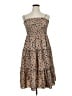 Shein 100% Polyester Animal Print Tan Cocktail Dress Size XL - photo 1