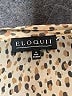 ELOQUII 100% Polyester Animal Print Tan Long Sleeve Blouse Size 18 Plus - photo 7