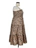 Shein 100% Polyester Animal Print Tan Cocktail Dress Size XL - photo 4