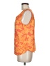 Croft & Barrow 100% Polyester Orange Sleeveless Blouse Size M - photo 5
