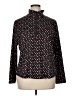 Chico's Polka Dots Black Long Sleeve Blouse Size XL (3) - photo 1