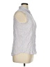Universal Thread 100% Rayon Stripes Silver Sleeveless Button-Down Shirt Size XL - photo 4