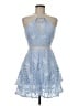 Entry 100% Polyester Blue Cocktail Dress Size M - photo 1