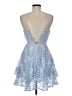 Entry 100% Polyester Blue Cocktail Dress Size M - photo 2