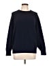 Pull&Bear Solid Blue Pullover Sweater Size L - photo 1