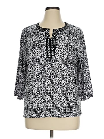 Cathy Daniels 3/4 Sleeve Blouse (view 1)