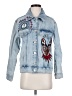Maje Graphic Blue Denim Jacket Size EU (FR) 36 / US 4 - photo 1