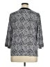 Cathy Daniels Silver 3/4 Sleeve Blouse Size XL - photo 2