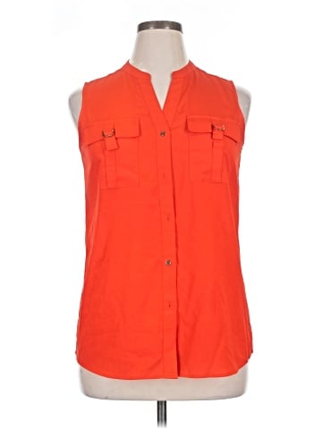 Calvin Klein Sleeveless Button-Down Shirt (view 1)