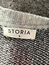 Storia Chevron-herringbone Gray Pullover Sweater Size S - photo 4