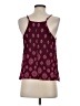 LUQ Burgundy Sleeveless Blouse Size S - photo 2