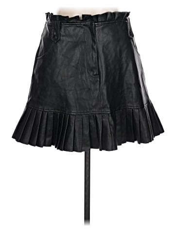 Zara Faux Leather Skirt (view 1)