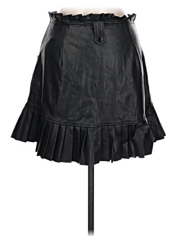 Zara Faux Leather Skirt (view 2)