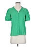 CeCe Green Short Sleeve Blouse Size XS - photo 1