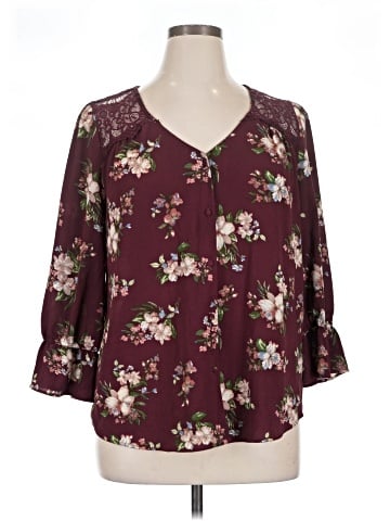 Perch by Blu Pepper 3/4 Sleeve Blouse (view 1)