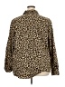Ashley Stewart Animal Print Brown Long Sleeve Blouse Size 28 - photo 2