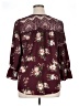 Perch by Blu Pepper Burgundy 3/4 Sleeve Blouse Size 1X - photo 2