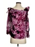 St. John Purple 3/4 Sleeve Blouse Size 4 - photo 1
