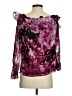 St. John Purple 3/4 Sleeve Blouse Size 4 - photo 2