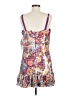 Aqua 100% Polyester Paisley Purple Cocktail Dress Size M - photo 2