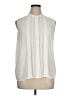 Ann Taylor 100% Polyester Ivory Sleeveless Blouse Size XL - photo 1