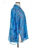 Zara Blue 3/4 Sleeve Blouse Size XXL - photo 4