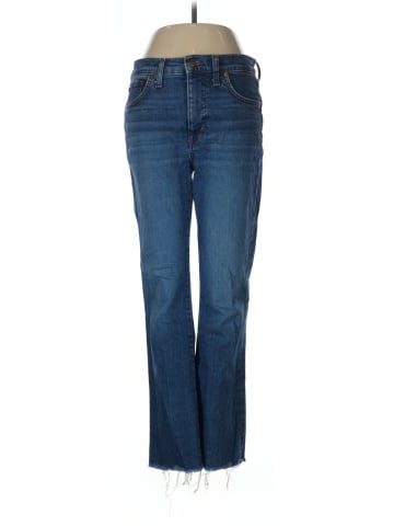 Madewell Kick Out Crop Jeans in Brinton Wash: Raw-Hem Edition (view 1)