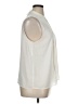 Ann Taylor 100% Polyester Ivory Sleeveless Blouse Size XL - photo 4