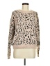 Dee Elly Animal Print Tan Pullover Sweater Size M - photo 1