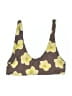 Mai Floral Brown Swimsuit Top Size L - photo 1