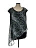 IGIGI Silver Sleeveless Blouse Size 12 - photo 1