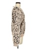 Dee Elly Animal Print Tan Pullover Sweater Size M - photo 4