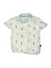 Baker by Ted Baker 100% Cotton Tropical Ivory Short Sleeve Button-Down Shirt Size 2 - 3 - photo 1