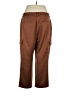 Ann Taylor LOFT 100% Polyester Brown Cargo Pants Size 16 - photo 2