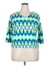 Ruby Rd. Teal 3/4 Sleeve T-Shirt Size XXL - photo 1