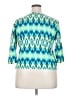 Ruby Rd. Teal 3/4 Sleeve T-Shirt Size XXL - photo 2